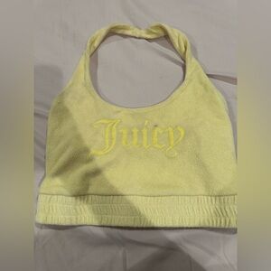 Juicy Couture Light Yellow Halter Top
